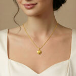 Love Symbol Gold Heart Pendant Necklace – Anti Tarnish