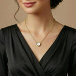 White Heart Pendant Necklace – Anti Tarnish
