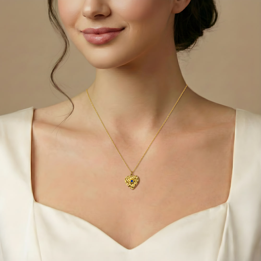 img_20251224184133282_7UT6N | Glowviera.com Blue Stone Heart Pendant Necklace – Anti Tarnish