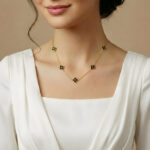 2-in-1 Reversible Clover Station Necklace – Anti Tarnish