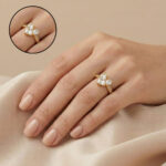 Heart Shaped Crystal Adjustable Ring – Anti Tarnish