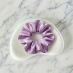 Soft Purple Satin Big-Size Scrunchie – Soft Hair Tie