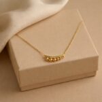 Anti Tarnish Gold Bar Pendant Necklace for Women - Image 2