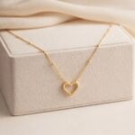 Anti Tarnish Gold Heart Necklace for Women - Image 3